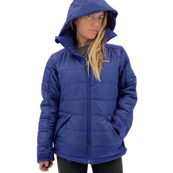 Patagonia Jackets & Blazers - Patagonia Women's Rubicon Rider Jacket Puffer Hooded Blue Purple Size Medium